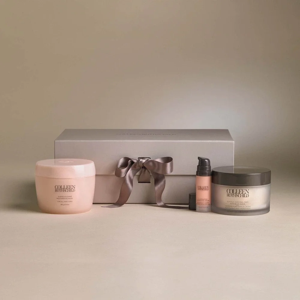 NEW Colleen Rothschild The Icons‎ Beauty Gift Set Glycolic Pads Hair Mask Eye